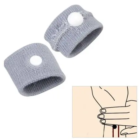 

4 Reuseable Anti-nausea Wristbands for Adults Children