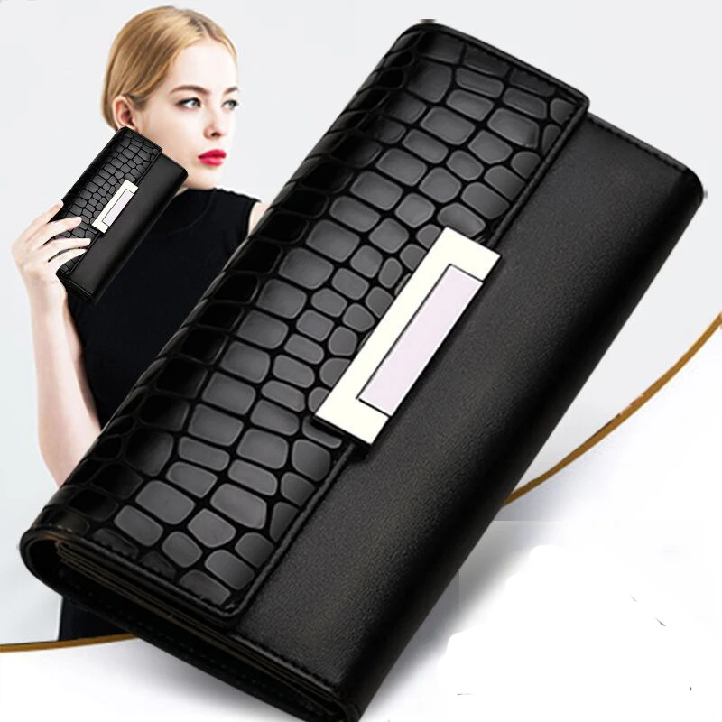 Size 19 3 9.5 Black cm Leather Large Capacity Multi-Function Clutch Color : Pink, Size : 7.61.23.8 inch Aishanghuayi Wallet for Women Size 19 3 9.5 Black cm Leather Large Capacity Multi-Function Clutch Color : Pink, Size : 7.61.23.8 inch Aishanghuayi Wallet for Women