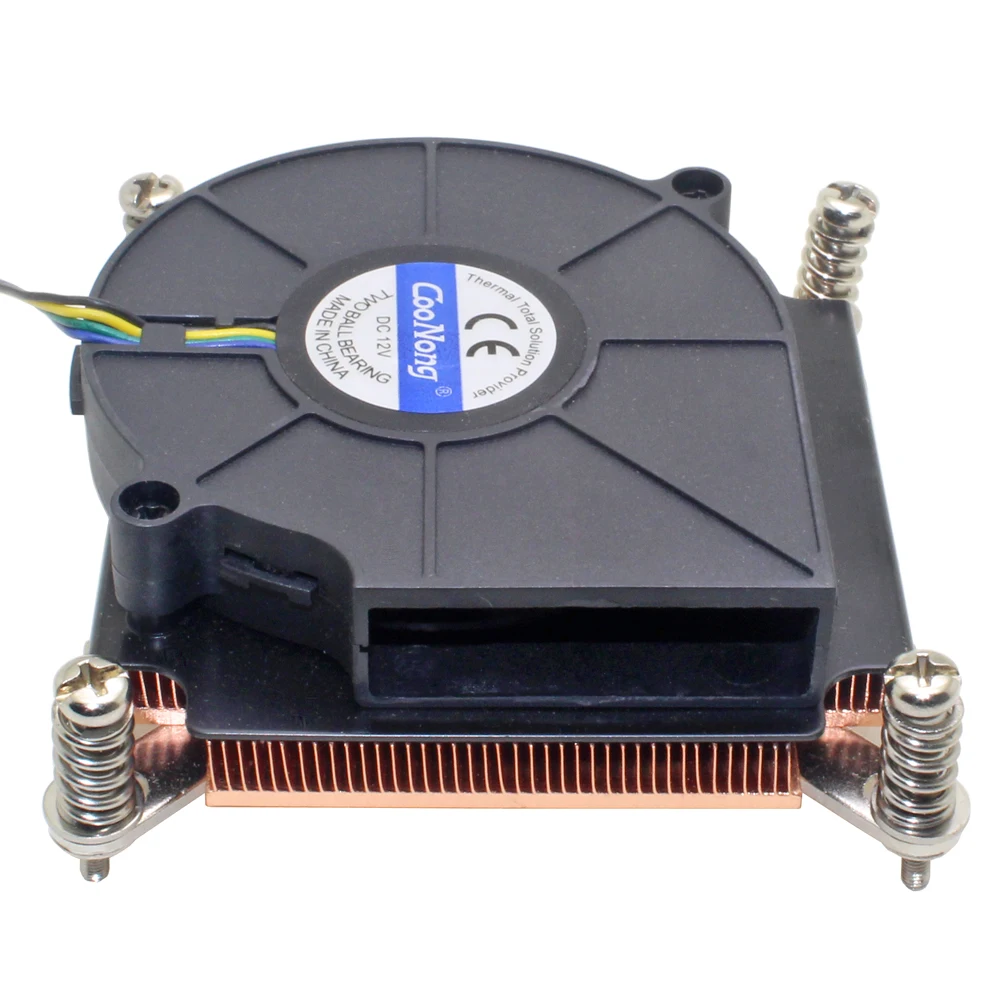 Cooler para Cpu 1u Servidor Dissipador de Calor de Cobre para Intel Xeon Lga 1366 1356 Estação de Trabalho Industrial Computador Resfriamento Ativo - Imagem 5