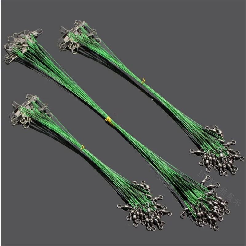 1Pcs/lot Anti-bite Fishing Wire Line Leash Lure Fishhook Trace Wire Line Swivel Stainless Steel Rolling Swivels 15cm 25cm 30cm 1Pcs/lot Anti-bite Fishing Wire Line Leash Lure Fishhook Trace Wire Line Swivel Stainless Steel Rolling Swivels 15cm 25cm 30cm