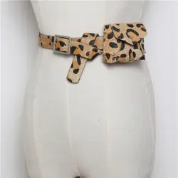 Винтаж Leopard Для женщин мини-чехол на пояс 2018 зима Фанни пакеты леди талии пакеты женский кожаный ремень сумки оптом Прямая поставка
