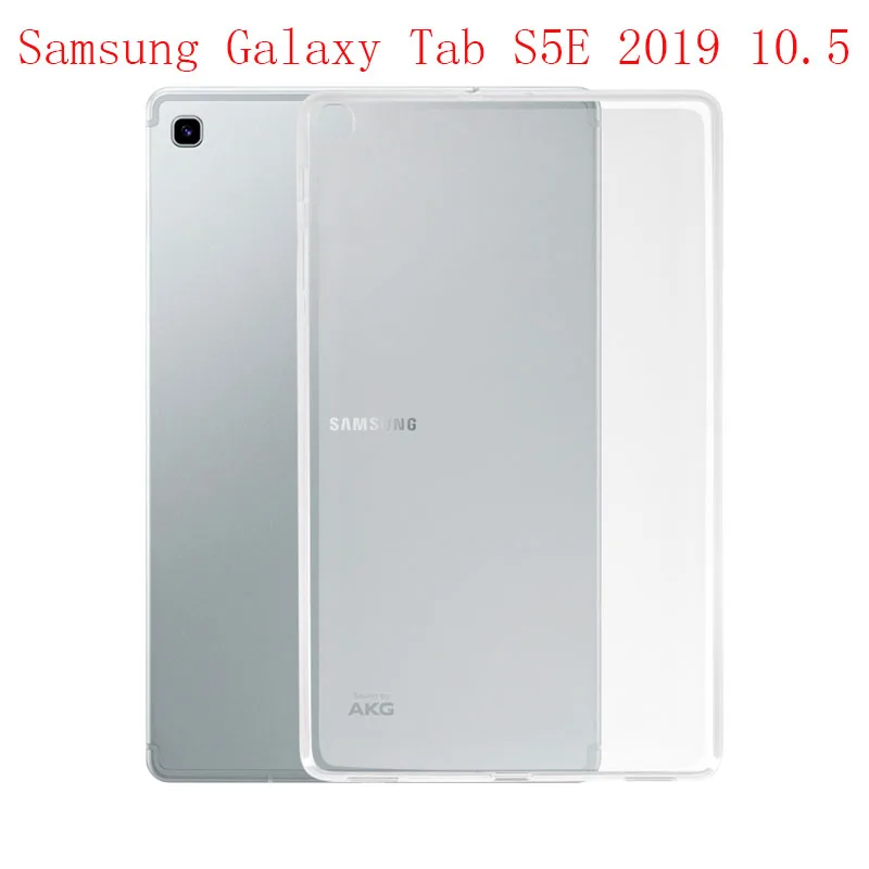 Прозрачный чехол для samsung Galaxy Tab A 10,1 S5E 10,5 T515 T720 T725 чехол s мягкий TPU чехол для samsung Tab A 8 8,0 - Цвет: Tab S5E 10.5 T720