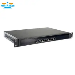 Причастником R14 19 дюймов 1U стоечный сервер Intel Core i3 2367 м межсетевой экран ПК с 8 Intel 82574L Gigabit Ethernet 4G Оперативная память 128G SSD