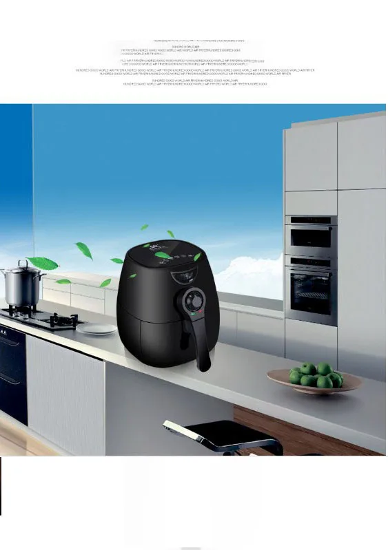 2.5L Automatic large capacity electric fryer electric oven air fryer household multi-function intelligence Intelligent touch (6)