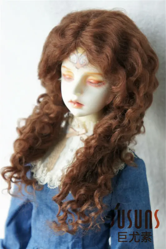 JD139 1/3 SD мохер BJD парик длинные MID прощание вьющиеся кукла парик 8-9 дюймов кукла аксессуары