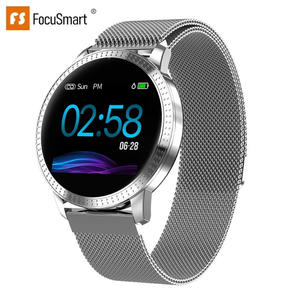 FocuSmart CF18 Smart Watch Blood Pressure Fitness Tracker Heart Rate Monitor Multi Sport Modes Smart Watch for Men Women Watch