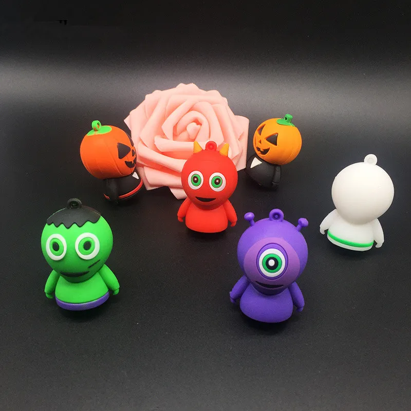 cartoon Alien usb flash drive 32gb pendrive 16GB pen drive 128gb 8GB 4GB usb memory stick 64gb cute fun Christmas/Halloween/Gift