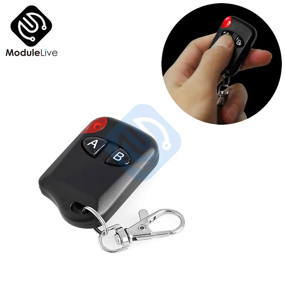 

2 Key Wireless RF Remote Controller 433MHz Remote Control Garage Door Gate Transmitter for Home Shopping Centers Burglar Alarm