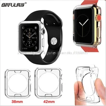 

New Ultra Thin Soft TPU Transparent Protective Case Cover Bag for Apple Watch For iwatch 38mm 42mm Capa Fundas Free Shipping