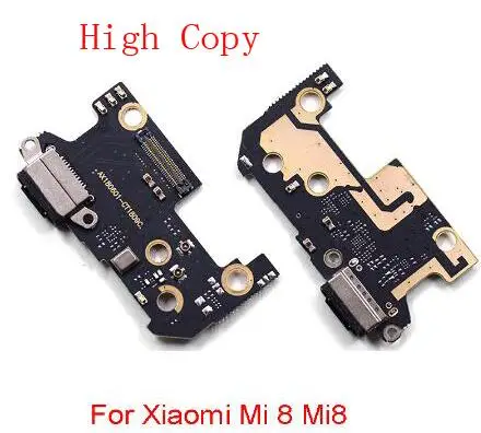 usb зарядный порт гибкий кабель для Xiaomi Mi A1 5X8 Lite 9 Se CC 9 9e 6 6X Pocophone F1 док-станция зарядное устройство с наушником - Цвет: Mi8 - Copy Quality