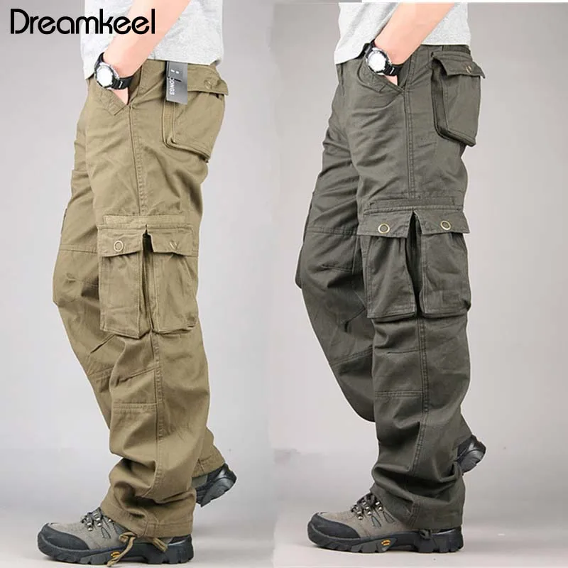 

2019 Camouflage Tactical Military Fatigues Cargo Pants Men's Cotton Loose Military Trousers Pants Plus Size Tactical pants Y