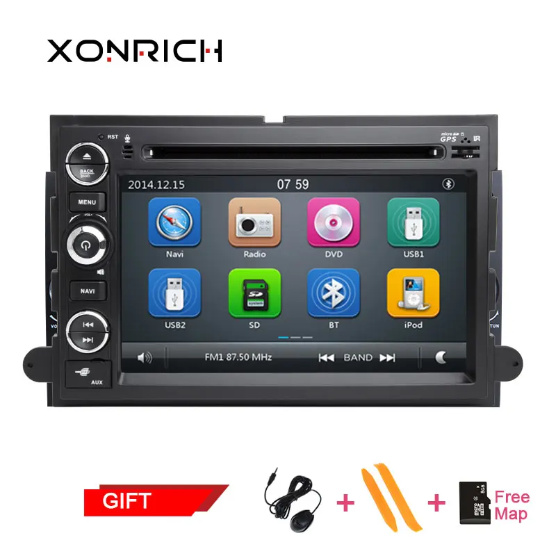 

Autoradio Double Din Car DVD player For Ford F150 Mustang Expedition Explorer Fusion 2006 2007-2009 GPS Navi 3G OBD Car Stereo