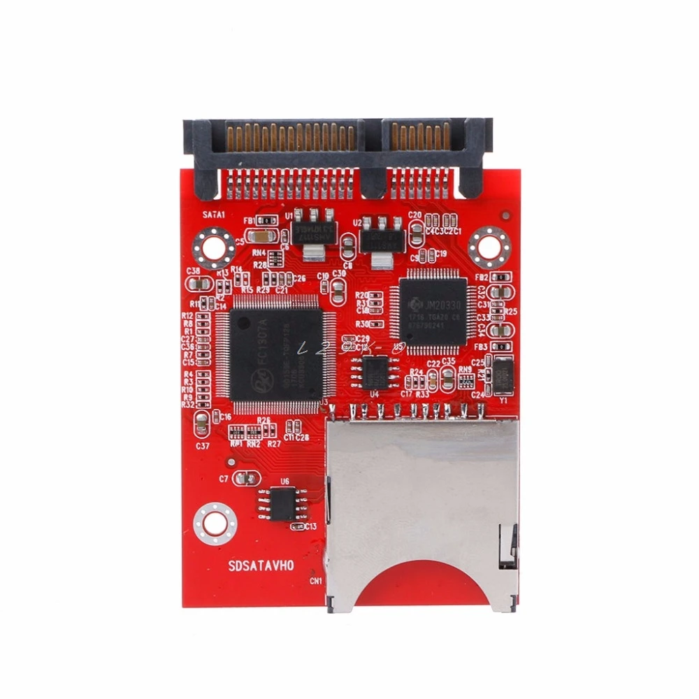 

1pc SD SDHC MMC RAID to SATA Adapter Converter Supports 32G Capacity SD card