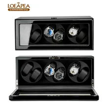 Novo design Automático watch winder caixa de exibição de armazenamento com TPD e modo de função de sensor de Porta e incluindo a caixa Da Bateria