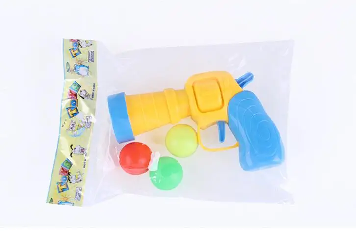 iWish Shooting Toy Elastic Table Tennis Gun Friction Power Kids Child Interest plastic Pistol Sports Hunting Toys For Children 6