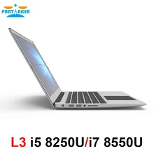Partaker L3 i5 8250U i7 8550U четырехъядерный ноутбук 15,6 дюймов ультратонкий ноутбук с Bluetooth WiFi подсветкой клавиатуры