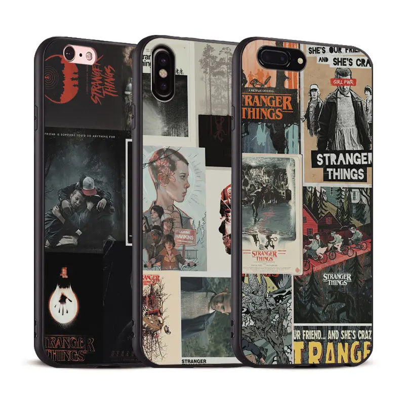 

Stranger Things Coque For Apple iPhone X 8Plus 8 7Plus 7 6SPlus 6s 6Plus 6 Se 5s 5 Soft Silicone Tpu Phone Case Shell Cover
