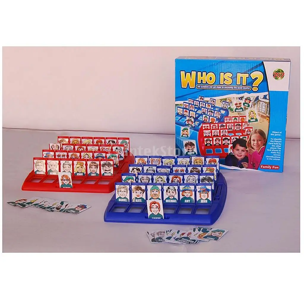 

Plastic Folding Board Game Toy Who Is It Guessing Game Kids Educational Toy