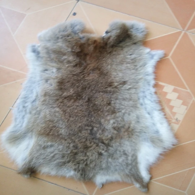 Buy Best Grade Natural Soft Hare Rabbit Skin Rabbit Fur Pelt Pelts For Shoe