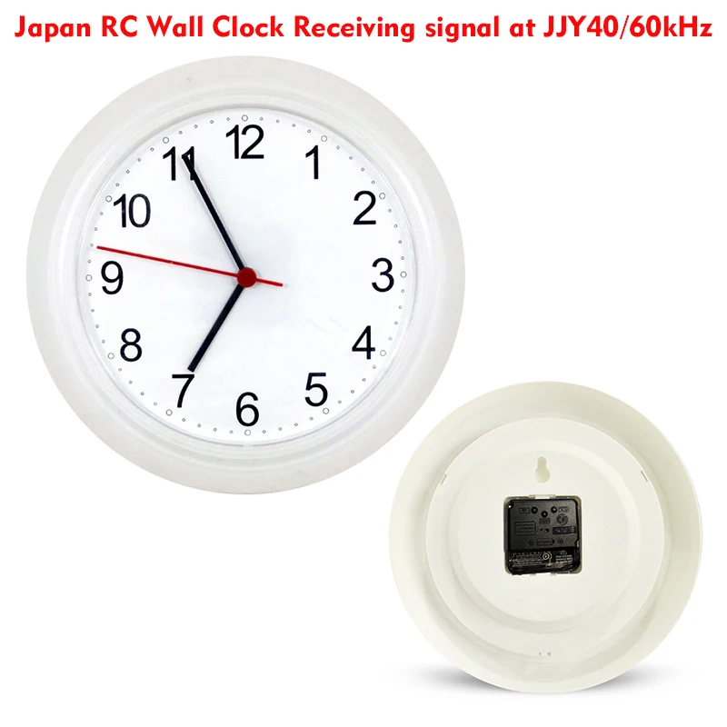 

JJY40/60 Analog Japan RC Wall Clock Receiving signal at 40/60kHz Quartz Machine Radio Control Functions