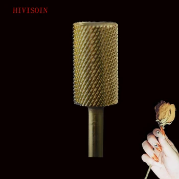 

HIVISOIN-5pcs- Carbide Nail Drill Bit - large Pink&White Bit - (60020030)-Gold