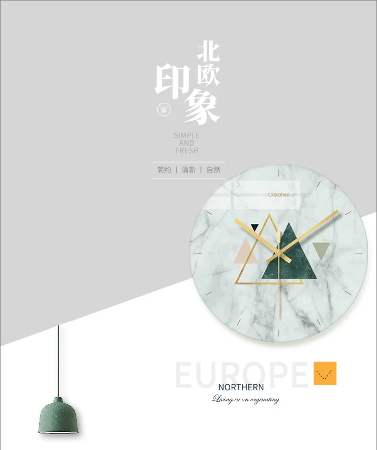 Креативные скандинавские геометрические настенные часы с мраморным узором модные стеклянные часы для дома, офиса, школы украшения подарок дропшиппинг