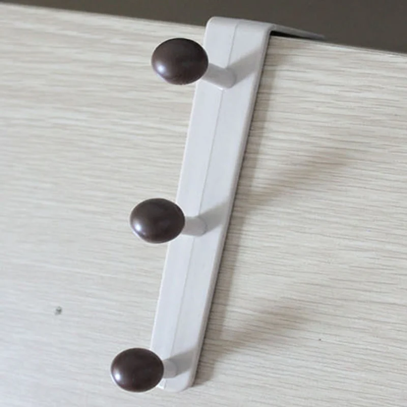 جديد على باب المنزل معطف الحمام مناشف المطبخ الملابس حقيبة التخزين شماعات 3 خطاف f