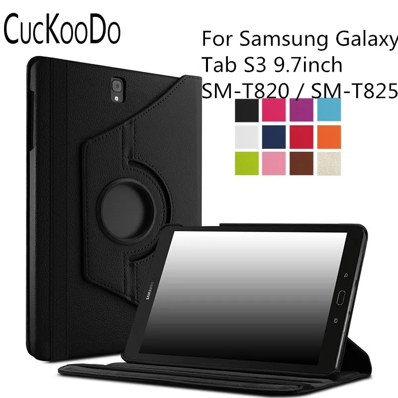 US $756.00 CucKooDo 200Pcslot 360 Degrees Smart Rotating Stand Case Cover with Auto SleepWake for Samsung Galaxy Tab S3 97Inch SMT820