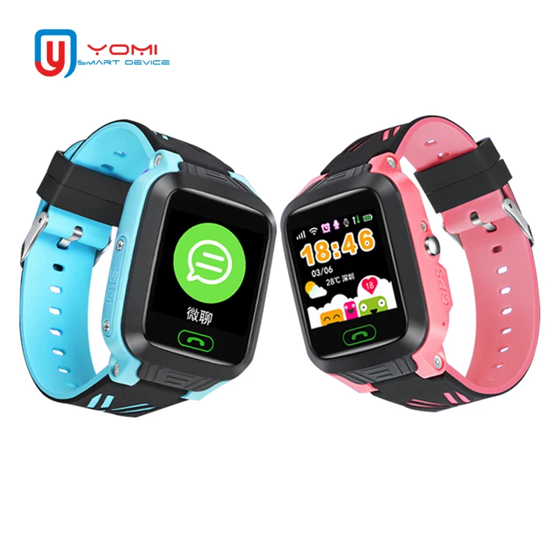 Kids Smart Watch GPS Smartwatch IP67 Waterproof Touch Screen SOS Call Remote Monitor Wristwatch with Camera for Baby Children