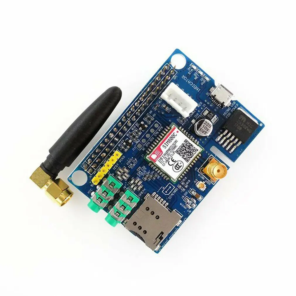 Малый размер SIM800C GSM GPRS модуль четырехдиапазонный модуль макетной платы подходит для Raspberry Pi