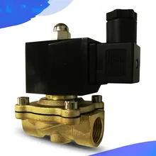 AC220V DC24V AC110V 2-way Латунь Электромагнитный клапан переключения воды Air нормально закрытый Водонепроницаемый DN8-50