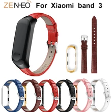 Ремешок для Xiaomi mi 3/4, ремешок из натуральной кожи, сменный ремешок для mi band 3, ремешок для часов, умные аксессуары