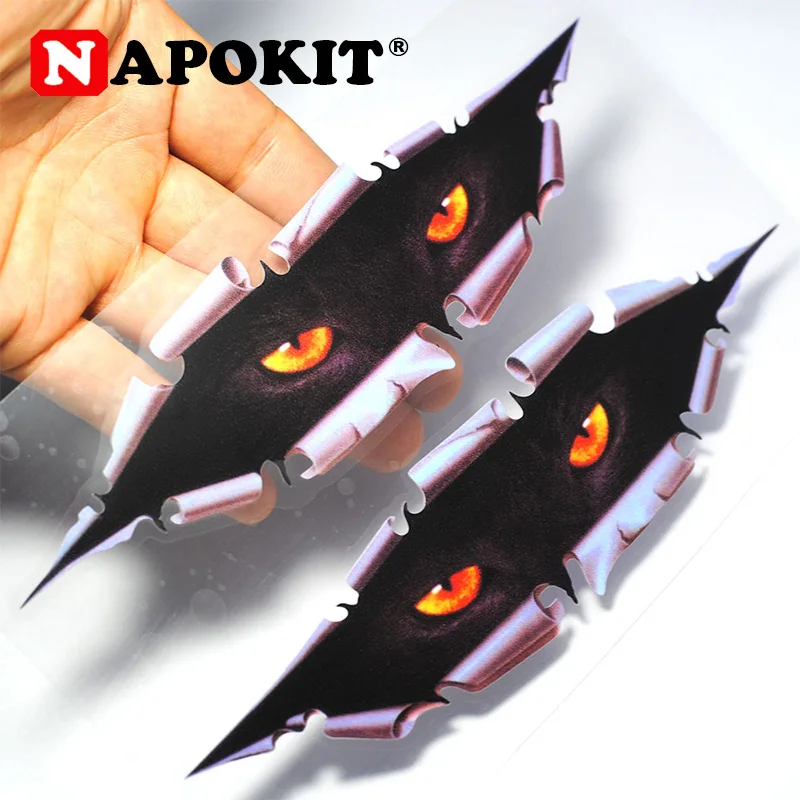 

Cool 3D Car Styling Funny Cat Eyes Peeking Sticker Waterproof Peeking Monster Auto Accessories Whole Body Cover for Auto Car DIY
