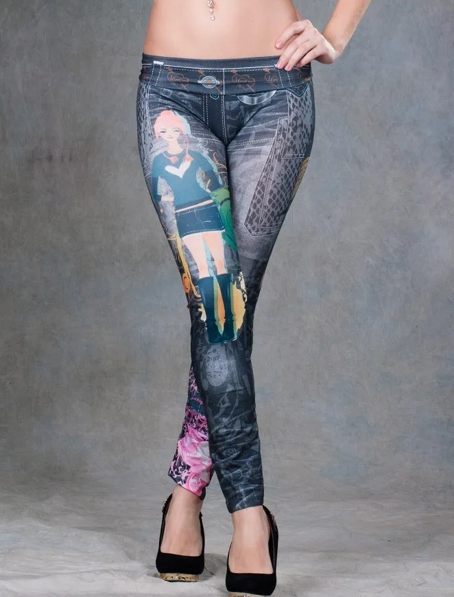 

T2012/T2015/T2017/T2018 multiple style available winter leggings mid waist jeans woman excellent quality newest leggings