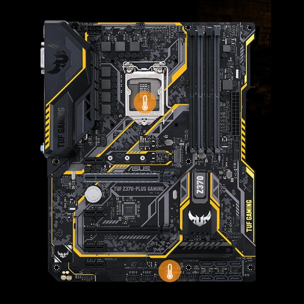 

TUF Z370-PLUS GAMING Game Board Motherboard Supports DDR4 4000MHz 32Gbps M.2 Fast Speed ESD DTS TUF Motherboard