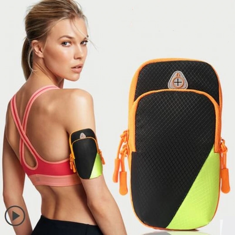 الرياضة حقيبة الجري شارة حقيبة لهاتف سامسونج S9 لهواوي P20 ل Xiaomi لينة حزام غطاء السفر رياضة اللياقة البدنية العالمي الهاتف حقيبة