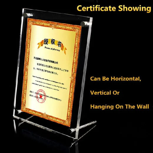 

(2pcs/lot) Acrylic Photo Frame 14 Inch 392x291mm Creative Clear Crystal Picture Frame Display Racks Customize Any Size And Shape