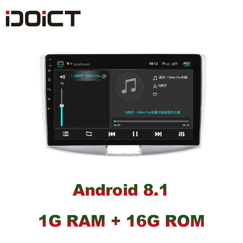 Perfect IDOICT  Android 8.1 Car DVD Player GPS Navigation Multimedia For Volkswagen Passat B6 CC Magotan 2010-2016 car stereo bluetooth 4