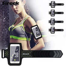 Sireck сумка для бега для мужчин и женщин, водонепроницаемая сумка на руку с сенсорным экраном 5,0 '', чехол для телефона, уличная спортивная сумка, ремень для бега, аксессуары для бега