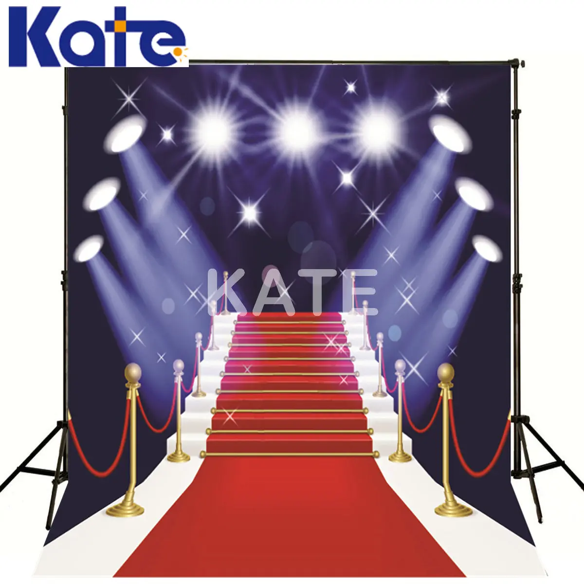 

Kate Blue Photography Backdrops Photo Camera Carpet Ladder Stage Lighting Photo Background Photography Backdrop Red Wedding