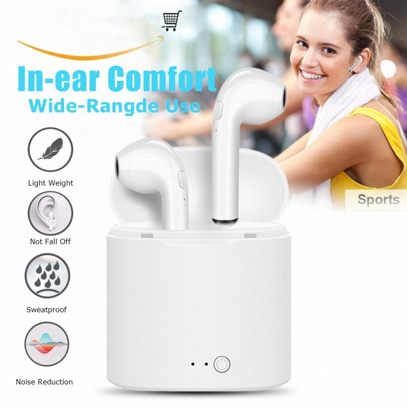 

i7s Twins Wireless earbuds Bluetooth 5.0 audifonos para celular Headphones With Charging Box Handsfree For Android & iPhone