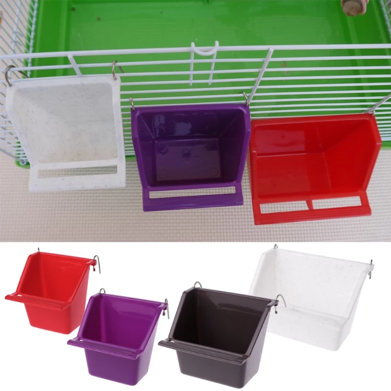 

Plastic Parrot Bird Feeder Bowl Water Drinking Device Bird Pigeons Feeding Cup RY82