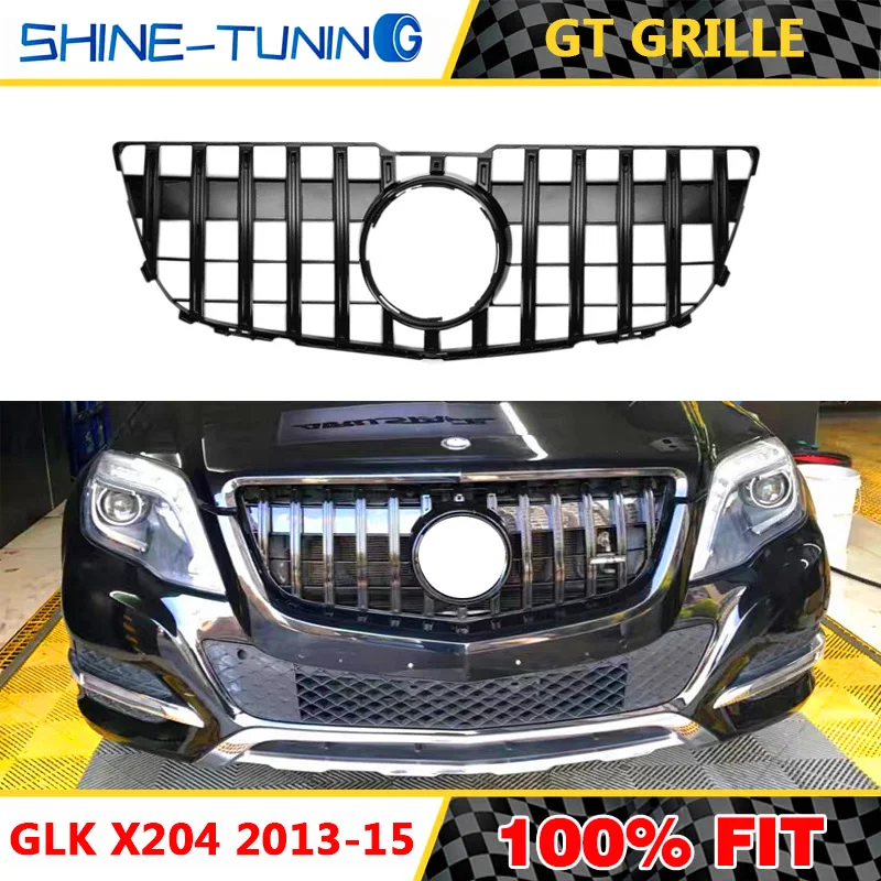 Пластиковая решетка подходит для GLK class X204 AMG GT GTR 2013 2015 SUV GLK250 GLK300 GLK350 передняя