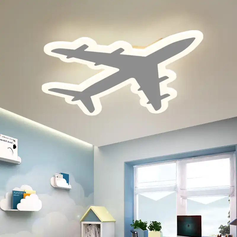 Diy Acrylic Airplane Led Ceiling Light Modern Kids Bedroom Lamp Decorative Home Indoor Lighting Lights Lightinglighting Aliexpress