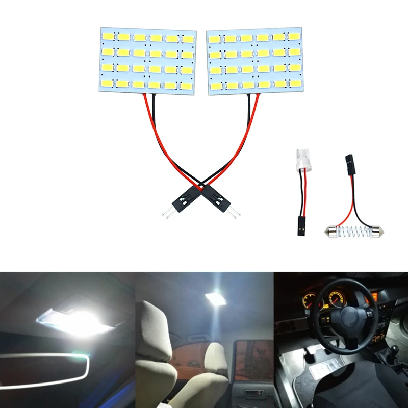 

car styling Auto Interior Reading Lamp Sticker LED Panel Light for Dodge Charger dakota durango KIA RIO Sportage sorento optima