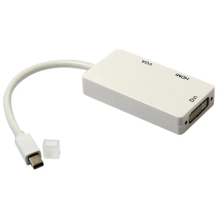 Mini DisplayPort (3 в 1) 10 шт. Кабель-адаптер Thunderbolt-HDMI DVI VGA для Apple Macbook Pro Microsoft Surface |
