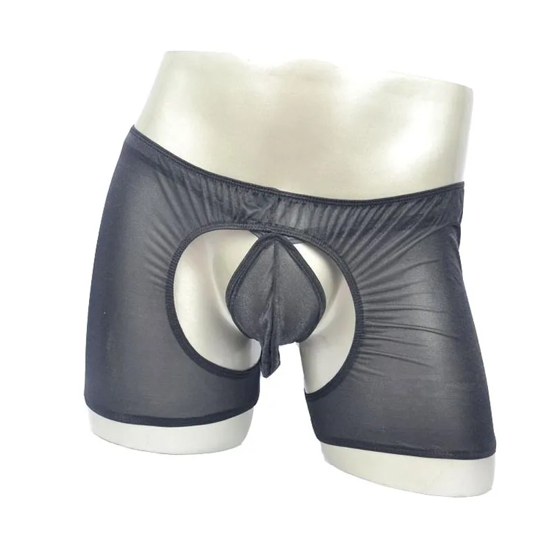 joe boxer underwear Sexy Male Boxer Briefs Underwear Trunk Sheer Crotchless Backless G-String Combo Lingerie Set See Through Underpants underwear man