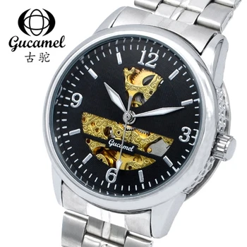 

New Brand Stainless Steel Skeleton Men's Watches Mechanical Wristwatch Sapphire Outdoor Gentleman Male Business Watches