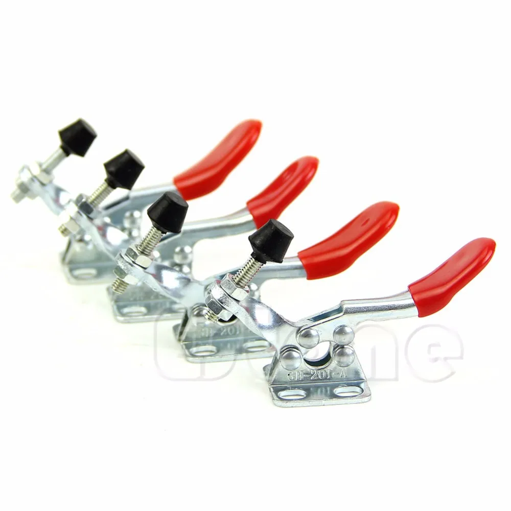 

New 2 Pcs Toggle Clamp GH-201A 201-A Horizontal Hold Clamp Quick Hand Tool