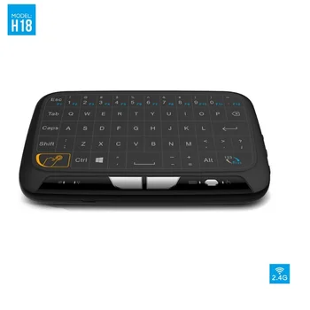 

Mini Keyboard H18+ Wireless Touchpad Mouse 2.4G Mouse Full Touch Screen Keyboard